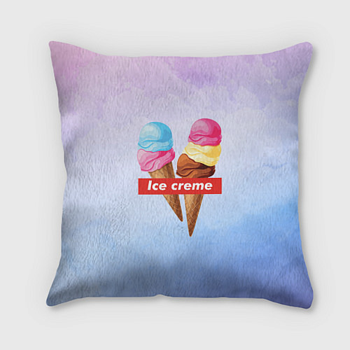 Подушка квадратная Ice Creme / 3D-принт – фото 1