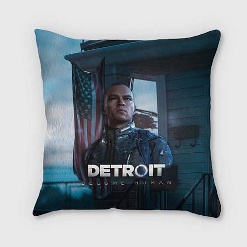 Подушка квадратная Detroit: Markus / 3D-принт – фото 1