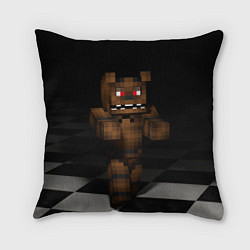 Подушка квадратная Minecraft: Freddy FNAF, цвет: 3D-принт