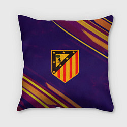 Подушка квадратная Atletico Madrid, цвет: 3D-принт