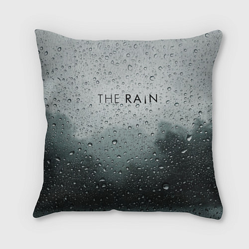 Подушка квадратная The Rain / 3D-принт – фото 1
