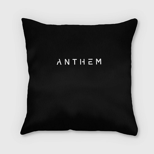 Подушка квадратная ANTHEM: Black Style / 3D-принт – фото 1