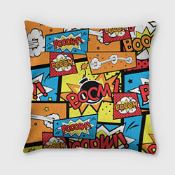 Подушка квадратная Boom Pop Art, цвет: 3D-принт