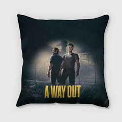 Подушка квадратная A Way Out, цвет: 3D-принт