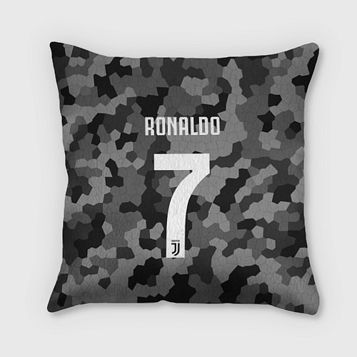 Подушка квадратная Ronaldo 7: Camo Sport / 3D-принт – фото 1