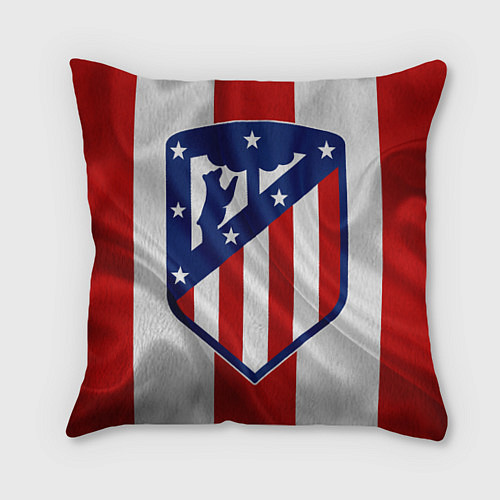 Подушка квадратная ATLETICO MADRID / 3D-принт – фото 1