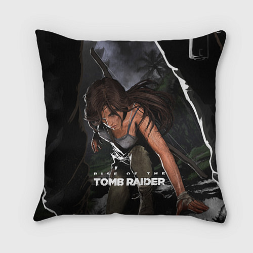 Подушка квадратная Tomb Raider / 3D-принт – фото 1