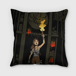 Подушка квадратная Tomb Raider: Treasure hunt, цвет: 3D-принт