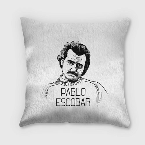 Подушка квадратная Pablo Escobar / 3D-принт – фото 1