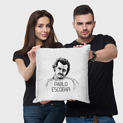 Подушка квадратная Pablo Escobar, цвет: 3D-принт — фото 2