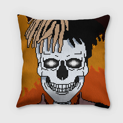 Подушка квадратная XXXtentacion Skull / 3D-принт – фото 1