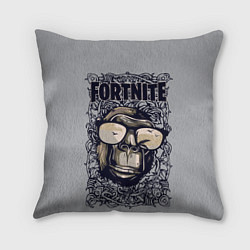 Подушка квадратная Fortnite Monkey, цвет: 3D-принт