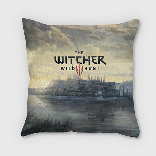Подушка квадратная The Witcher 3: Wild Hunt / 3D-принт – фото 1