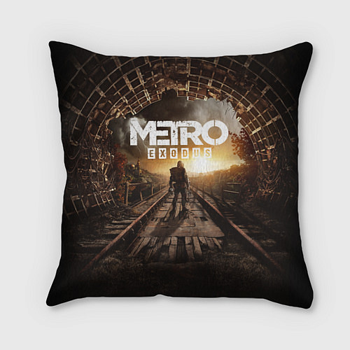 Подушка квадратная Metro Exodus: Sunset / 3D-принт – фото 1