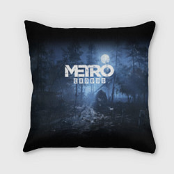Подушка квадратная Metro Exodus: Dark Moon, цвет: 3D-принт