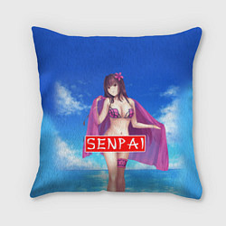 Подушка квадратная Senpai: Summer Girl, цвет: 3D-принт