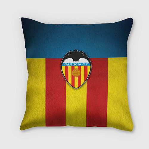 Подушка квадратная Valencia C.F. / 3D-принт – фото 1