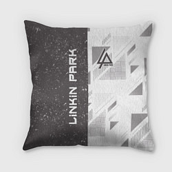 Подушка квадратная Linkin Park: Grey Form, цвет: 3D-принт