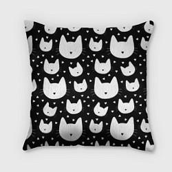 Подушка квадратная Love Cats Pattern