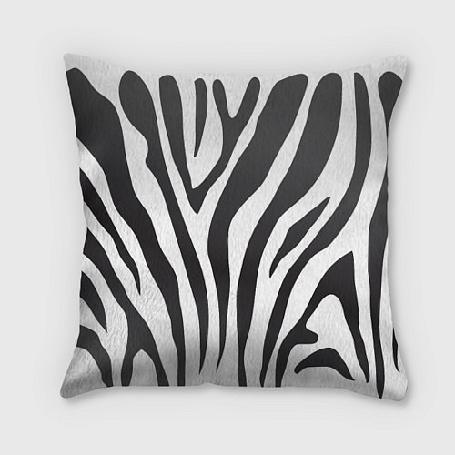 Подушка квадратная Африканская зебра / 3D-принт – фото 1