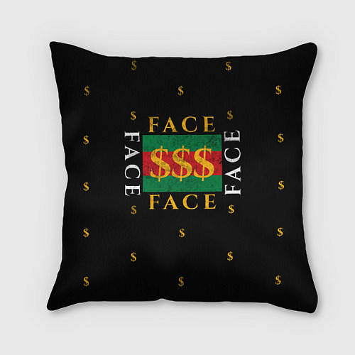 Подушка квадратная FACE GG Style / 3D-принт – фото 1