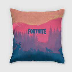 Подушка квадратная Fortnite: Pink Sunrise