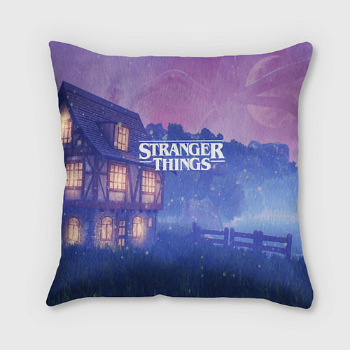 Подушка квадратная Stranger Things: Magic House / 3D-принт – фото 1