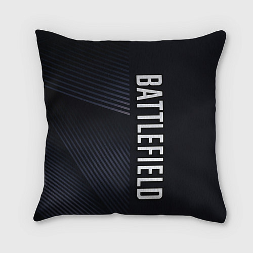 Подушка квадратная BATTLEFIELD: Black Style / 3D-принт – фото 1