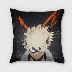 Подушка квадратная KATSUKI BAKUGOU рыжее из головы