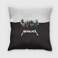 Подушка квадратная Metallica, цвет: 3D-принт