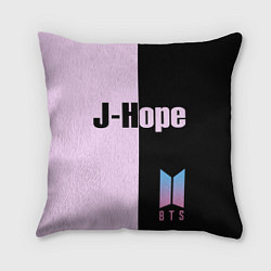Подушка квадратная BTS J-hope, цвет: 3D-принт