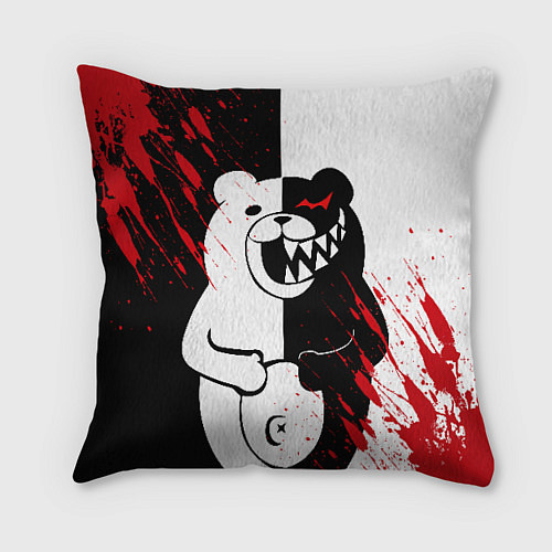 Подушка квадратная MONOKUMA / 3D-принт – фото 1