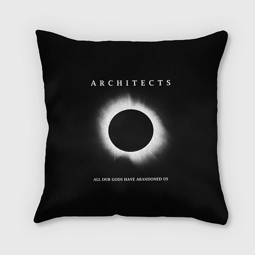 Подушка квадратная Architects: Black Eclipse / 3D-принт – фото 1