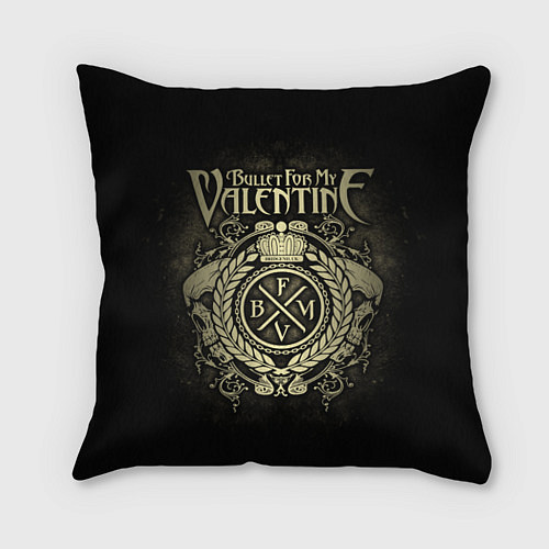Подушка квадратная Bullet For My Valentine / 3D-принт – фото 1