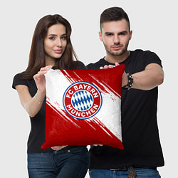 Подушка квадратная ФК Бавария цвета 3D-принт — фото 2
