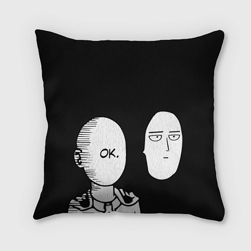 Подушка квадратная Saitama: One-Punch Man / 3D-принт – фото 1