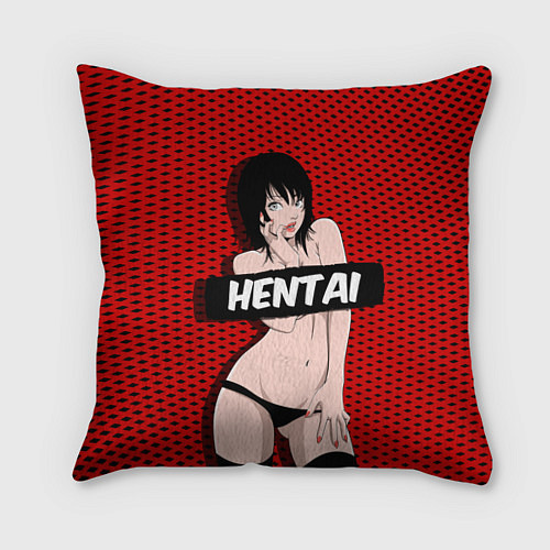 Подушка квадратная HENTAI CHAN / 3D-принт – фото 1