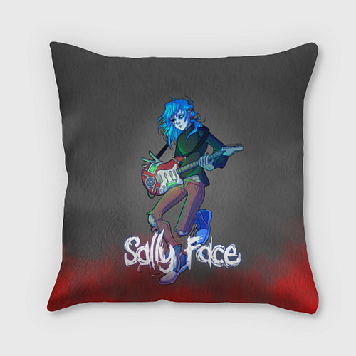 Подушка квадратная Sally Face: Rock Star / 3D-принт – фото 1