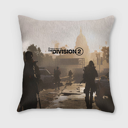 Подушка квадратная Tom Clancy's The Division / 3D-принт – фото 1