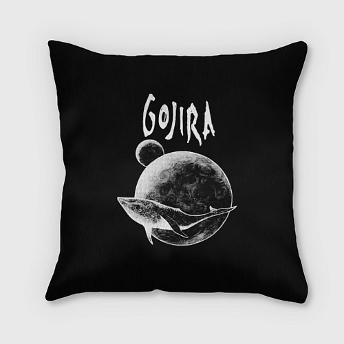 Подушка квадратная Gojira: Space / 3D-принт – фото 1