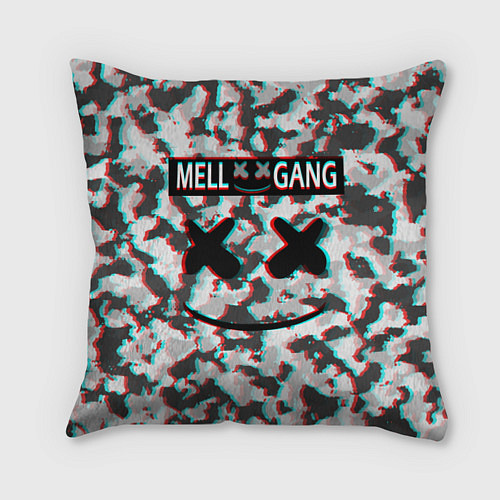 Подушка квадратная Mell x Gang / 3D-принт – фото 1