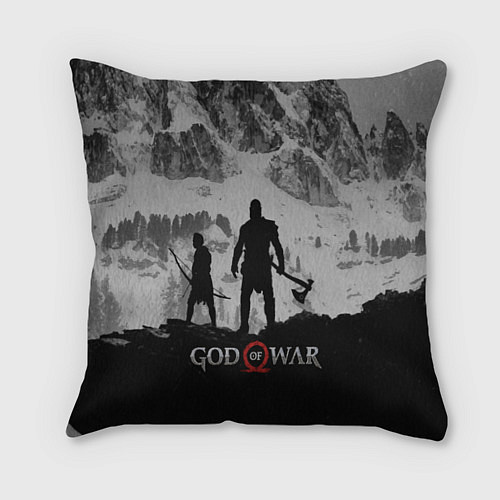 Подушка квадратная God of War: Grey Day / 3D-принт – фото 1