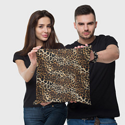 Подушка квадратная Шкура леопарда, цвет: 3D-принт — фото 2