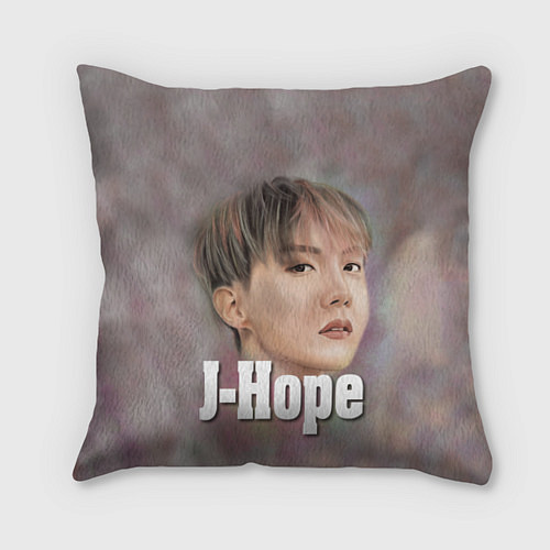 Подушка квадратная BTS J-Hope / 3D-принт – фото 1