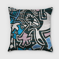 Подушка квадратная Graffiti Art, цвет: 3D-принт