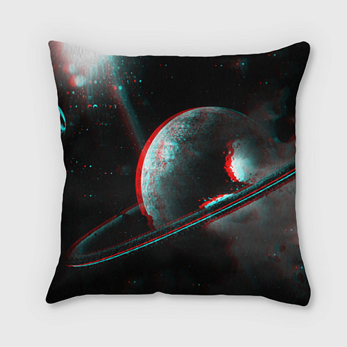 Подушка квадратная Cosmos Glitch / 3D-принт – фото 1