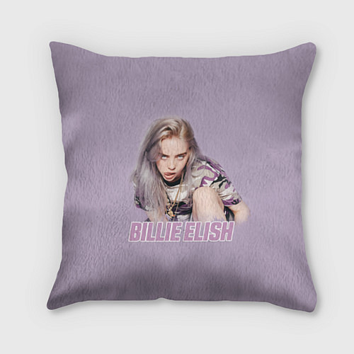 Подушка квадратная Billie Eilish / 3D-принт – фото 1