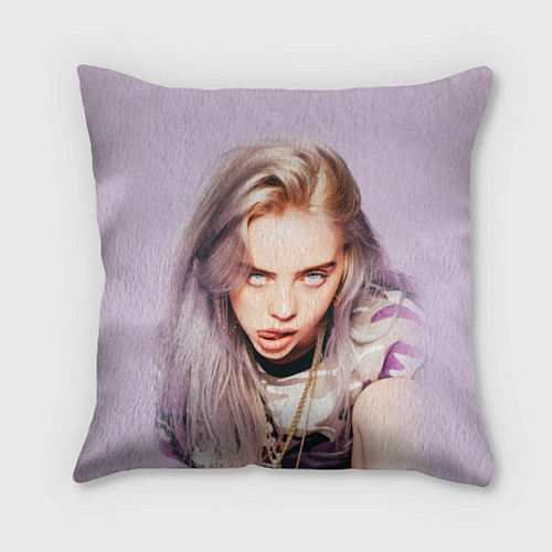 Подушка квадратная Billie Eilish: Six Feet Under / 3D-принт – фото 1