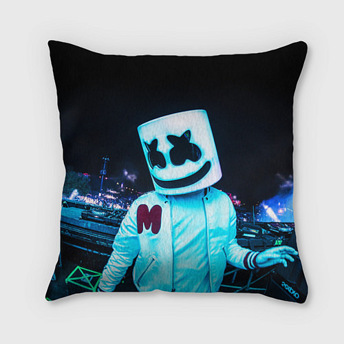 Подушка квадратная MARSHMELLO / 3D-принт – фото 1