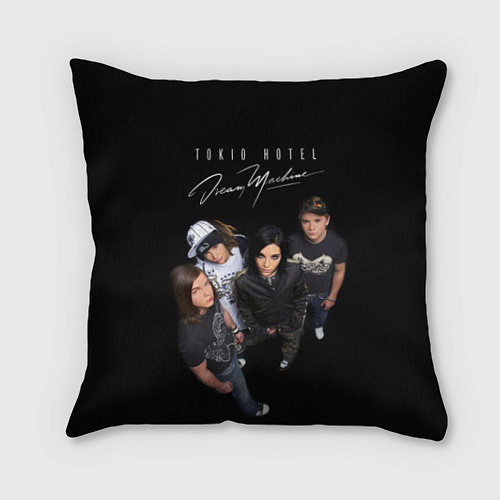 Подушка квадратная Tokio Hotel pop-rock band / 3D-принт – фото 1